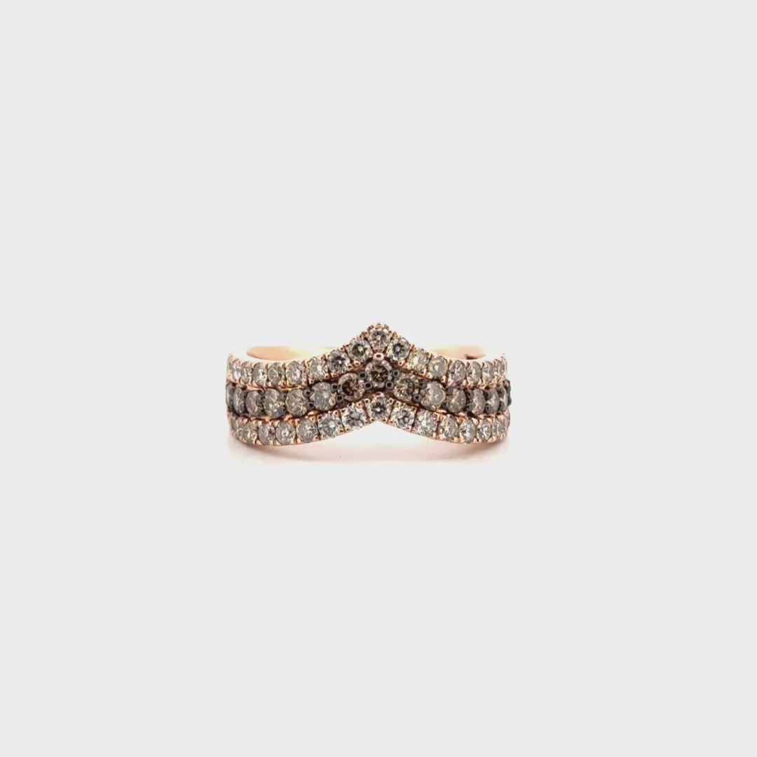 Levian Diamond Fashion Band Set in 14K Rose Gold