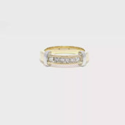 Natural Diamond Fashion Band in 14K Yellow Gold Sz 6