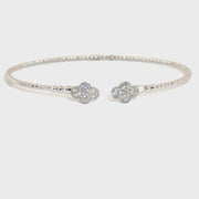 .70cttw. Diamond Flexible Bangle in 14K White Gold