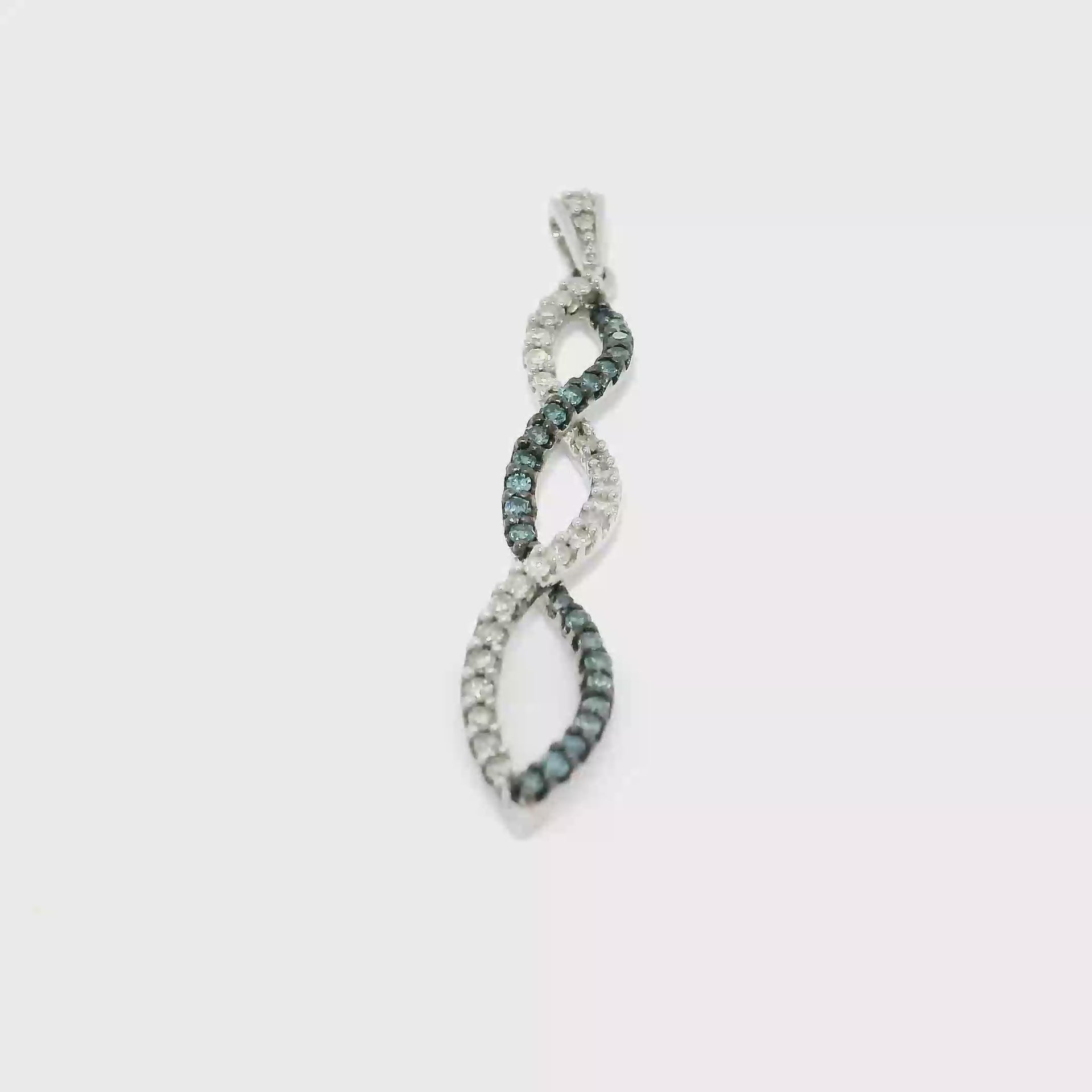 Diamond Pendant in 10K White Gold