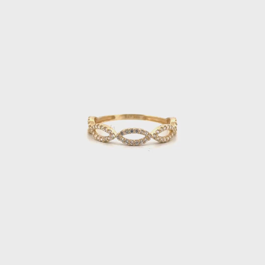Diamond Fashion Band Set in 10K Yellow Gold
