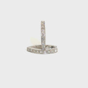 Natural Diamond Earrings in 14K White Gold