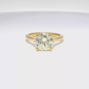 2.56ct. L Color I1 Clarity Enhanced Natural Round Diamond Engagement Ring in 14K Yellow Gold Sz 7.5