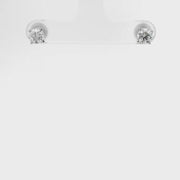 1cttw. F VS1 Lab Grown Diamond Ear Studs in 14K White Gold