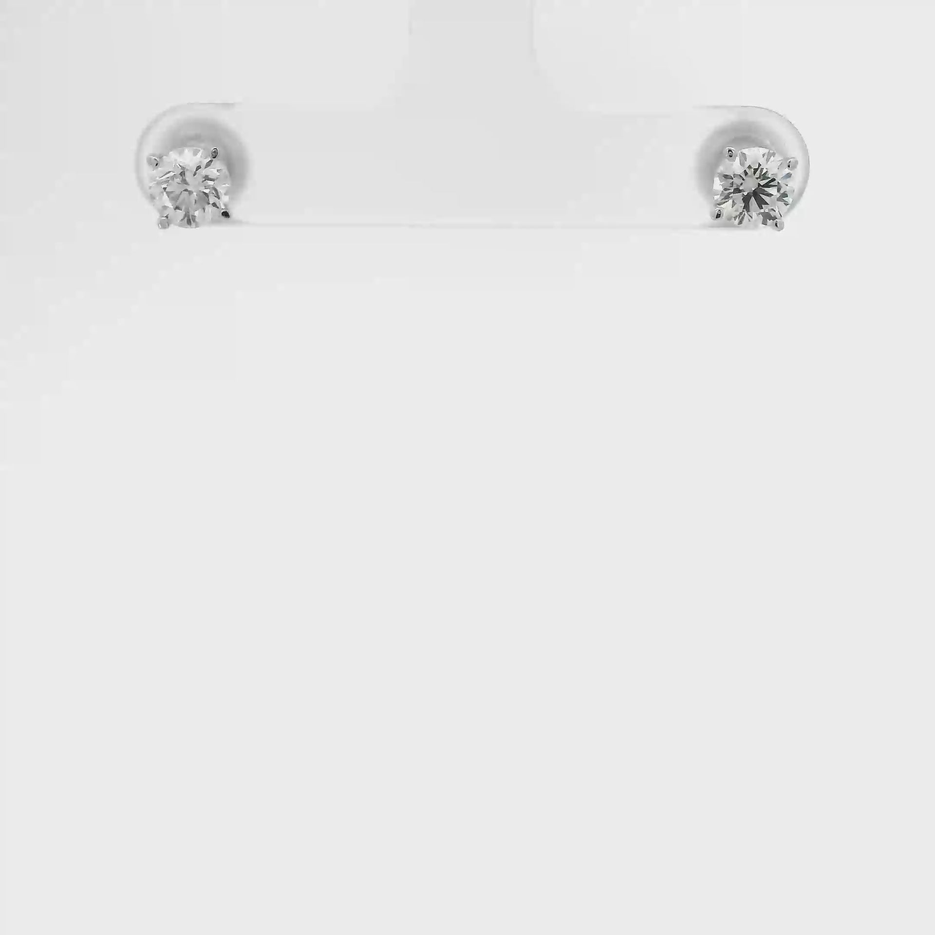 1cttw. F VS1 Lab Grown Diamond Ear Studs in 14K White Gold