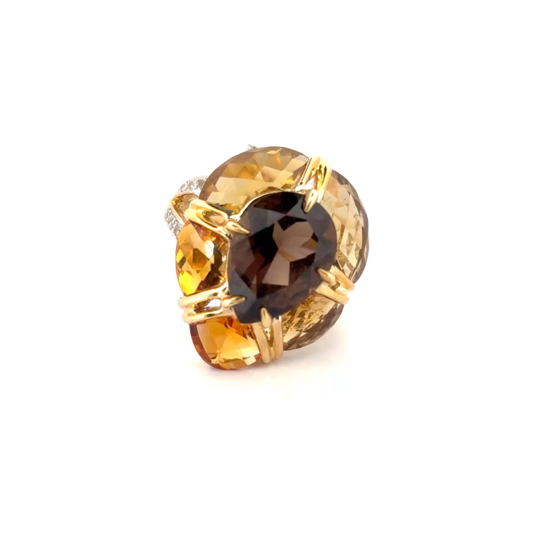 10K Yellow Gold Topaz Ring