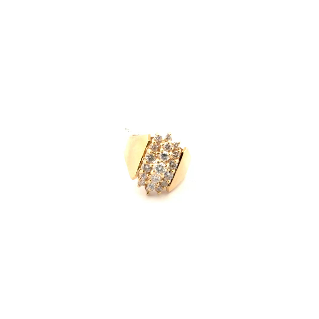 14k Yellow Gold Vintage Diamond Ring