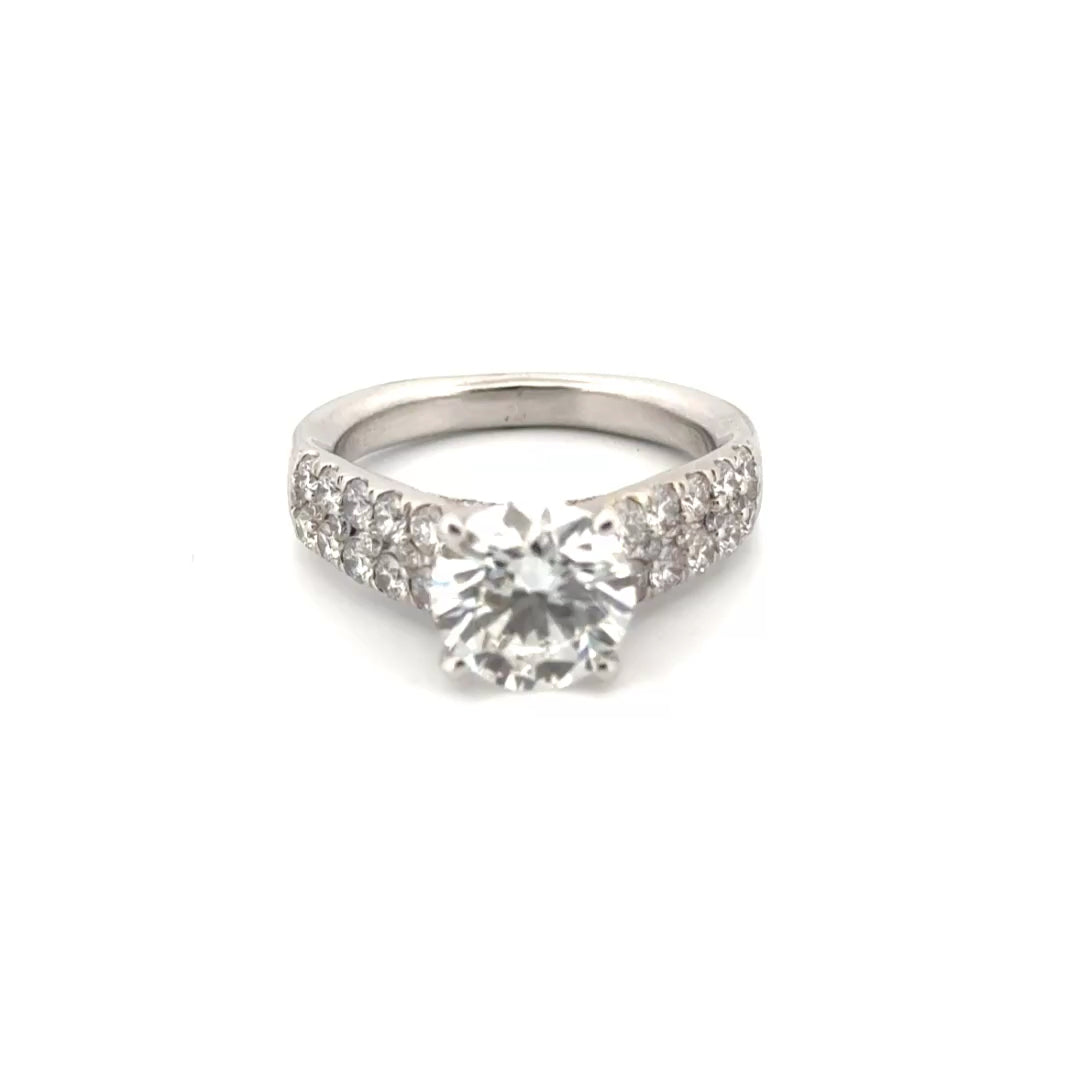 2.34ct. F VVS2 Lab Grown Diamond Set in 14k White Gold