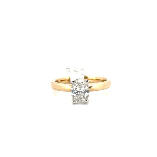 1.19ct. F VS1 Lab Grown Diamond Engagement Set in 14K Yellow Gold