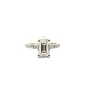 3.10ct. G VS1 Lab Grown Emerald Diamond Engagement Ring Sz 7