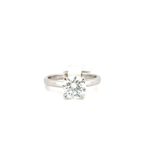 2.05ct. F VS1 Lab Grown Round Solitaire Diamond Engagement Ring