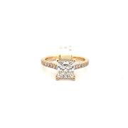 2.19ct. F VS1 Princess Cut Lab Grown Solitaire Diamond Engagement Ring Sz 7