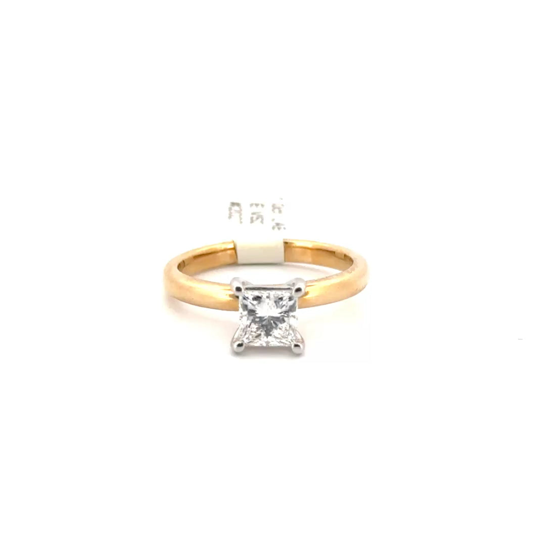 1ct. E VS2 Princess Cut Lab Grown Solitaire Engagement Ring