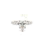 2.01ct. E VS1 Lab Grown Pear Shape Diamond Engagement Ring Sz 7