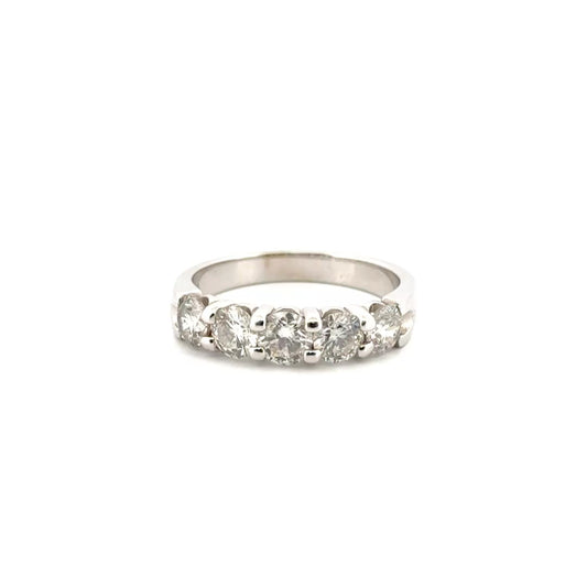 Approx. 2cttw. Natural Diamond Band Set in 14K White Gold