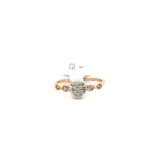 Diamond Ring Set in 18K Rose Gold