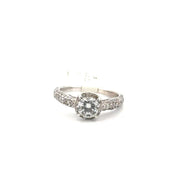 .72ct. Round Brilliant Solitaire Set in 14K White Gold Sz 6.5