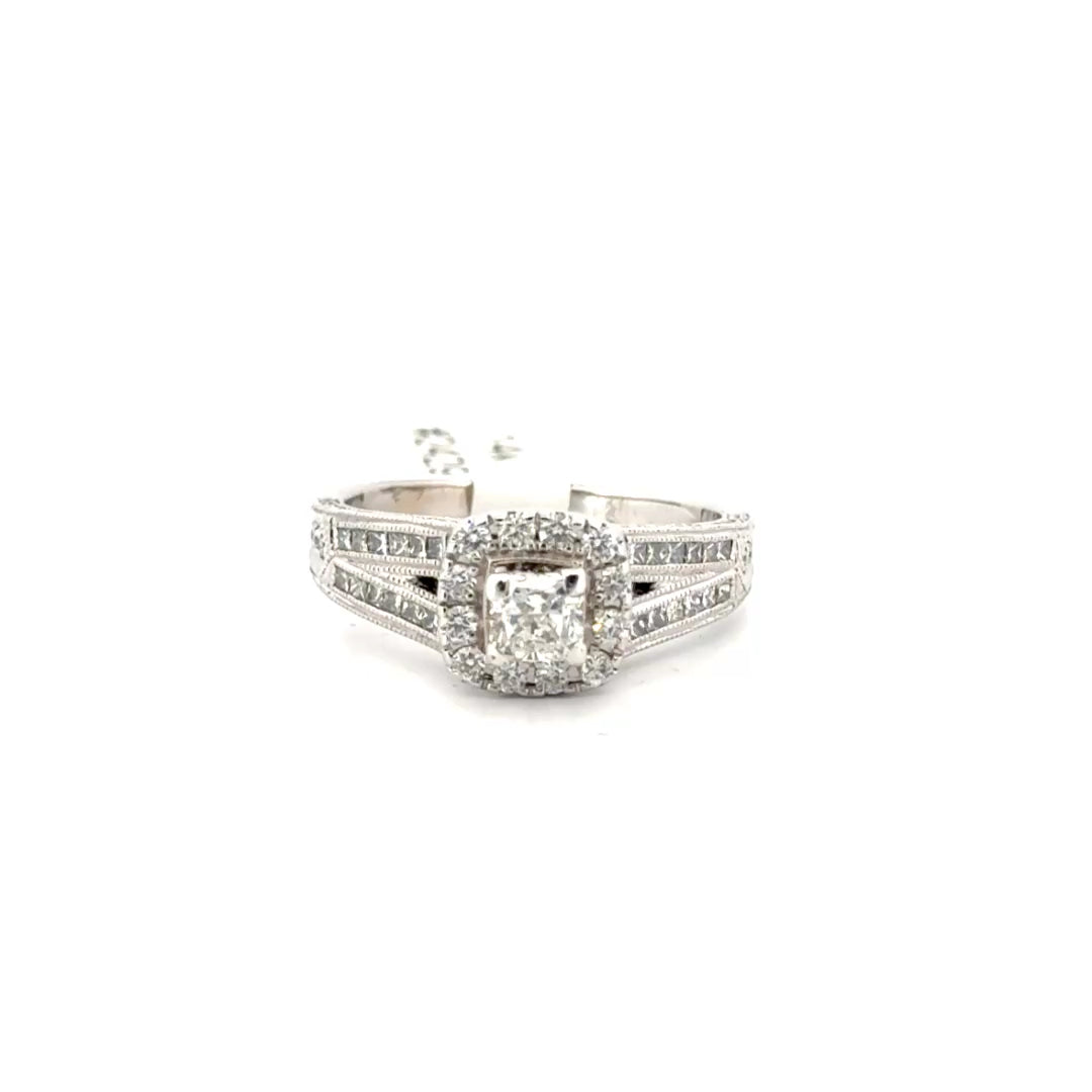 Neil Lane Natural Diamond Princess Cut Set in 14K White Gold