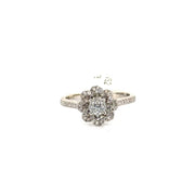 .51ct. G VS2 Crown Of Light Cut Diamond Set in 14K White Gold Sz 7