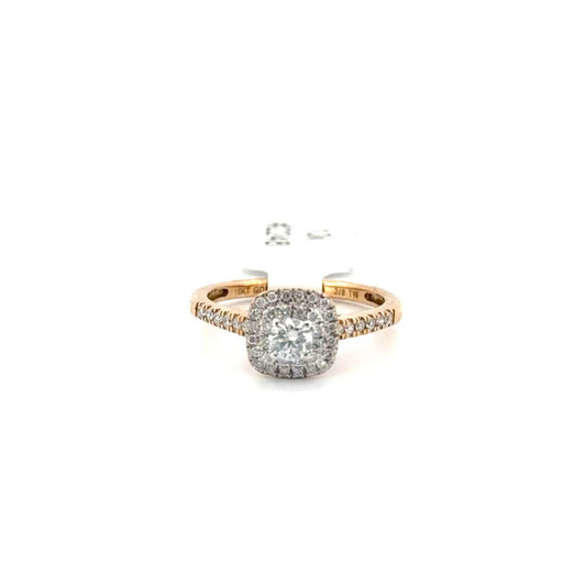 Natural Diamond Ring Set in 10K Yellow Gold