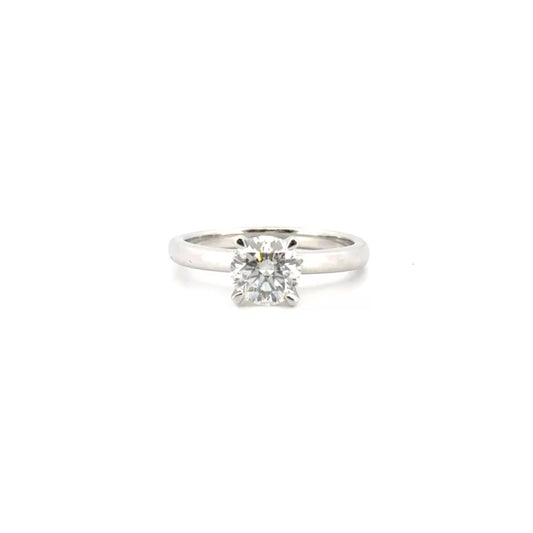 1.16ct. Natural Round Diamond Solitaire Set in 14K White Gold