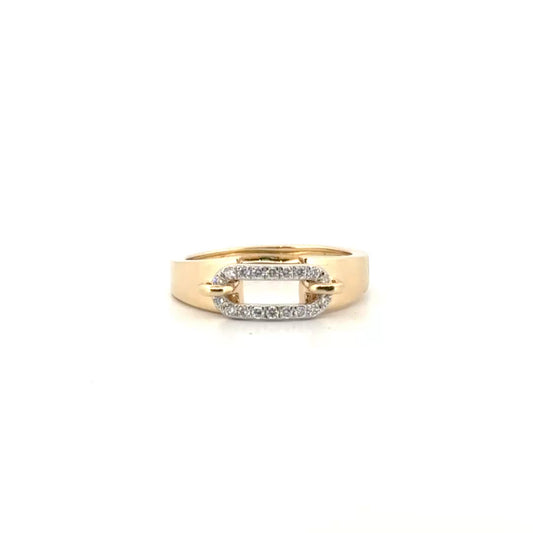 Natural Diamond Fashion Ring in 14K Yellow Gold
