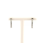 .25cttw. Natural Diamond Huggies in 14K White Gold