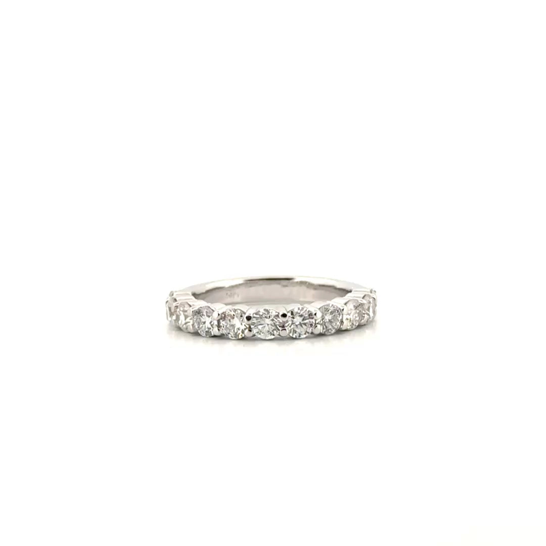 1.1cttw. Lab Grown Diamond Band in 14K White Gold
