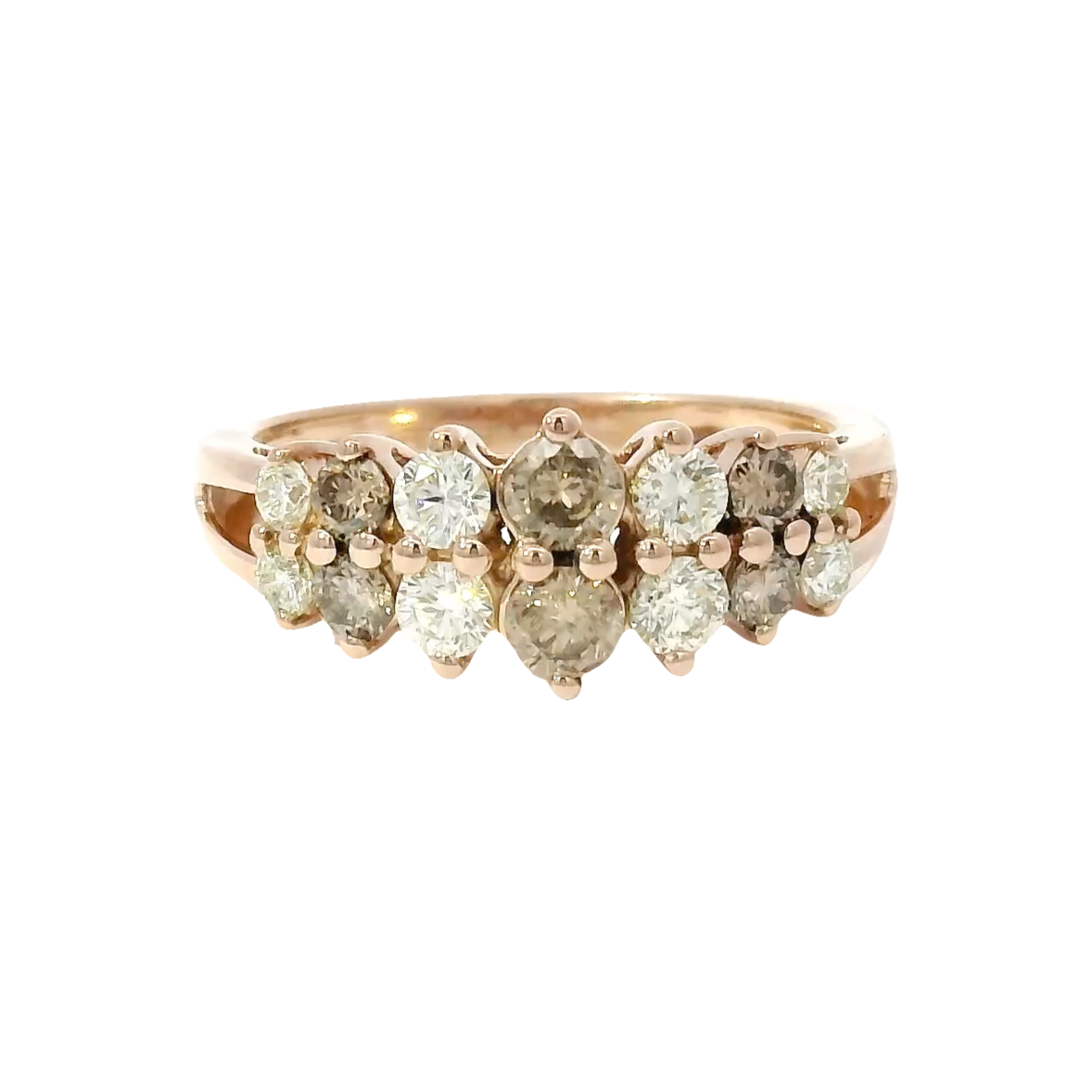 Effy Whiskey & White Diamond Fashion Ring in 14K Rose Gold