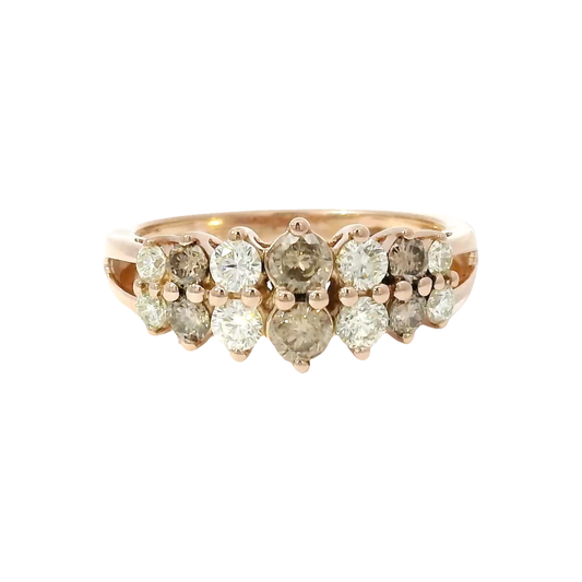 Effy Whiskey & White Diamond Fashion Ring in 14K Rose Gold