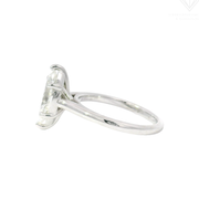 2.0ct. E VS1 Lab Grown Marquise in 14K White Gold Cathedral Sz 7